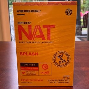 Prüvit KETO//OS NAT Pure Therapeutic Ketones. Splash Charged (caffeinated)